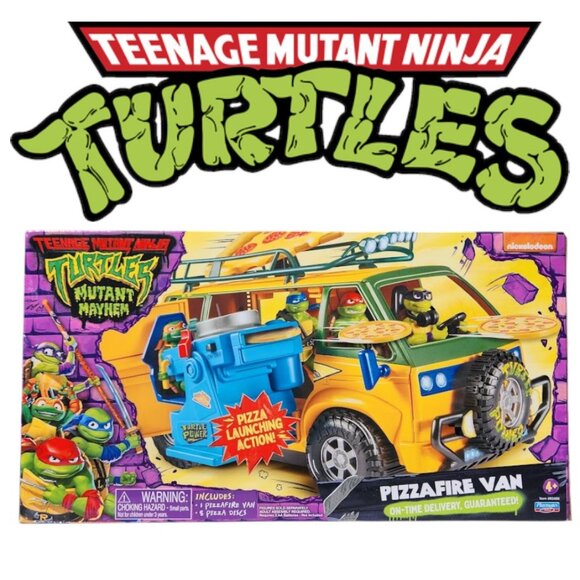 Teenage Mutant Ninja Turtles TMNT Pizza Deliver Van Vehicle Toy Car Mutant Mayhe - Picture 13 of 16